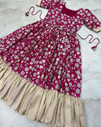 Magenta & Cream / S