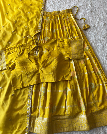 floral dola cotton lehenga
