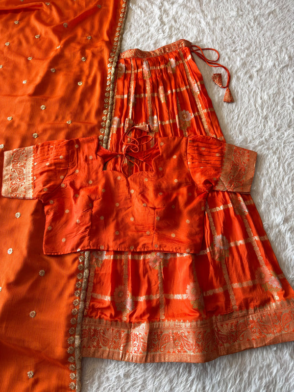 Floral Dola Cotton Lehenga
