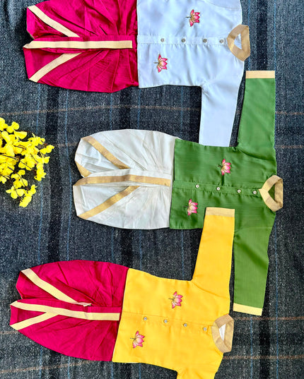 Dussehra Special Lotus Dhoti Set
