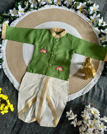 Dussehra Special Lotus Dhoti Set
