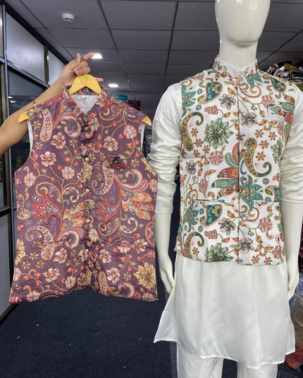 mens koti with kurta pant