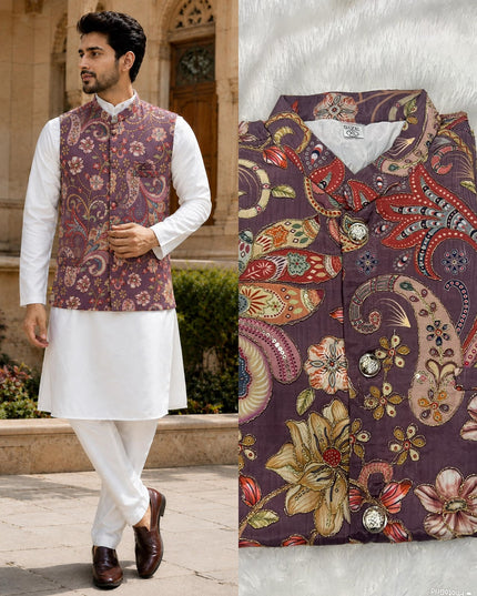 mens koti with kurta pant