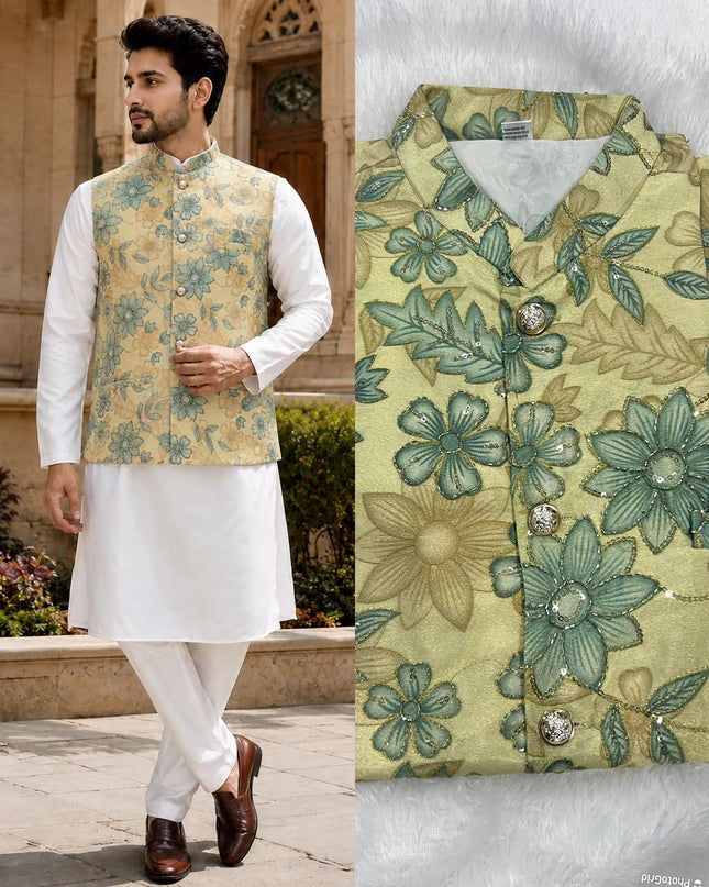 mens koti with kurta pant