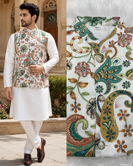 mens koti with kurta pant