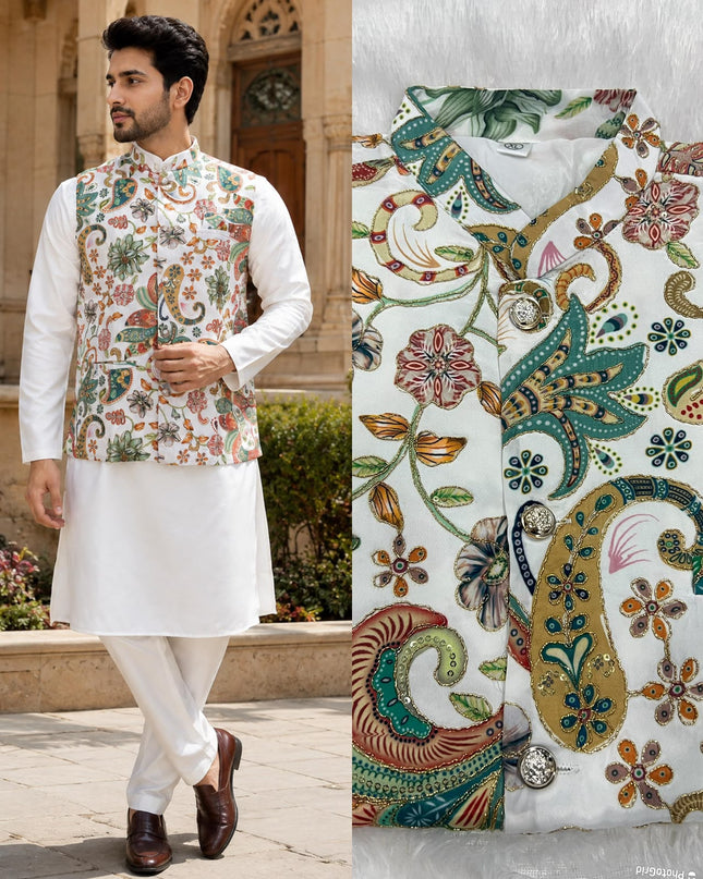 mens koti with kurta pant