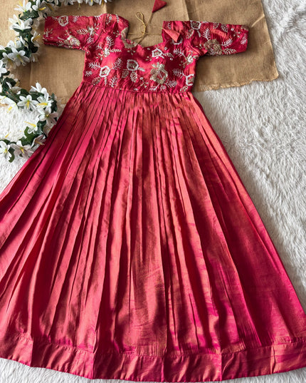partywear maggam work frock
