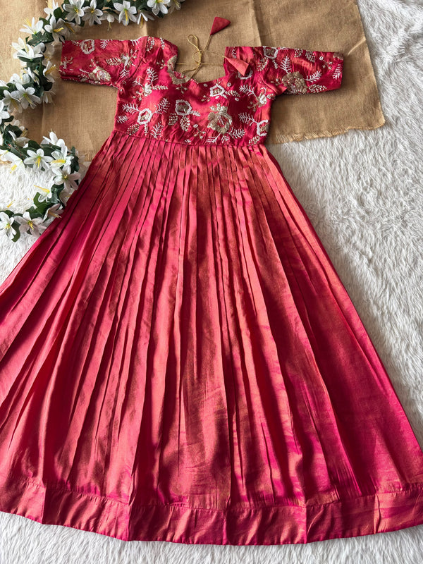 Party Wear Maggam Work Frock