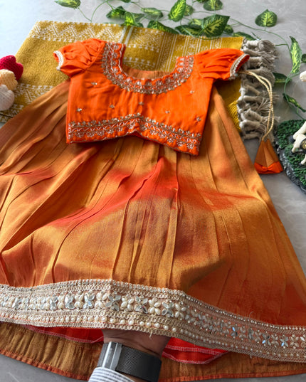 hasya kanjivaram lehenga