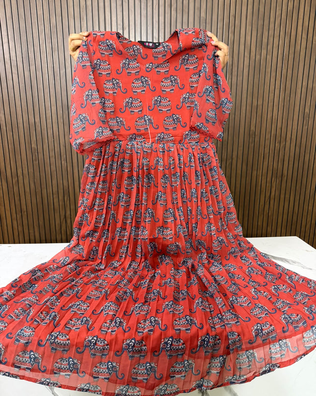 GEORGETTE  FROCK - 699 FREESHIP