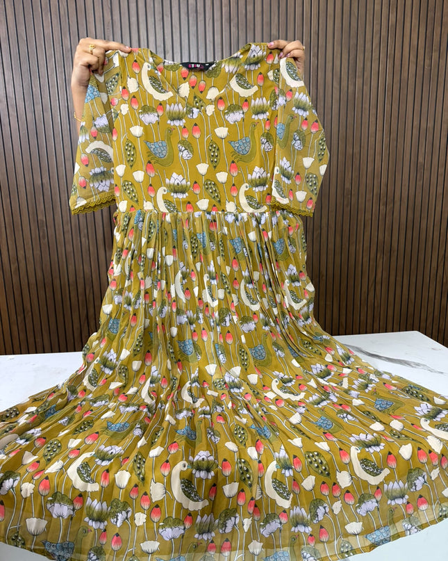 GEORGETTE  FROCK - 699 FREESHIP