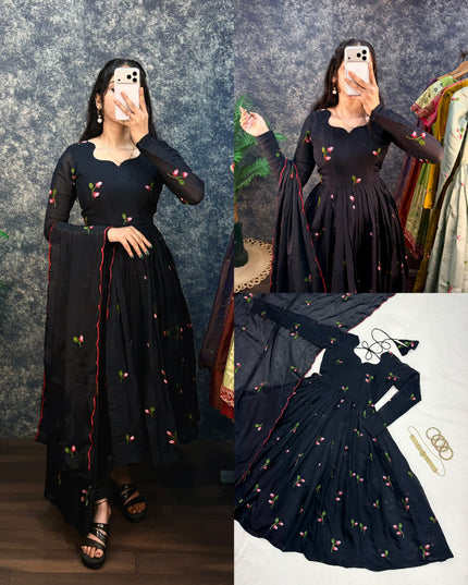 kalyani mul chanderi anarkali