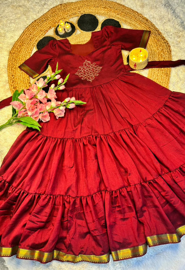 Kollam Vichitra Silk Gown
