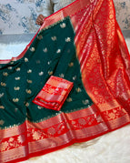 green with red