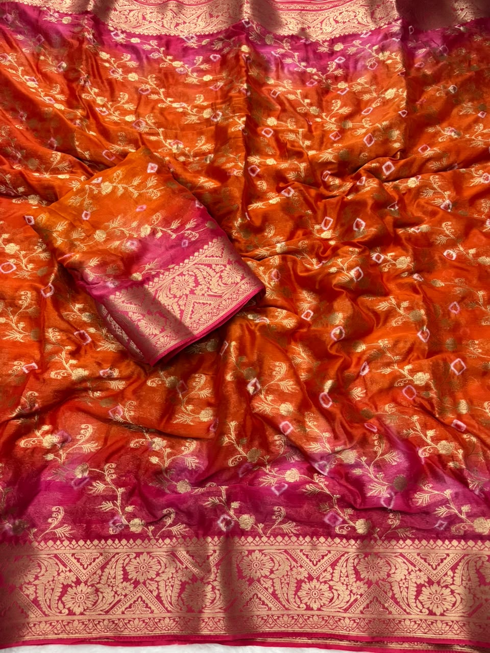 khadi georgette saree