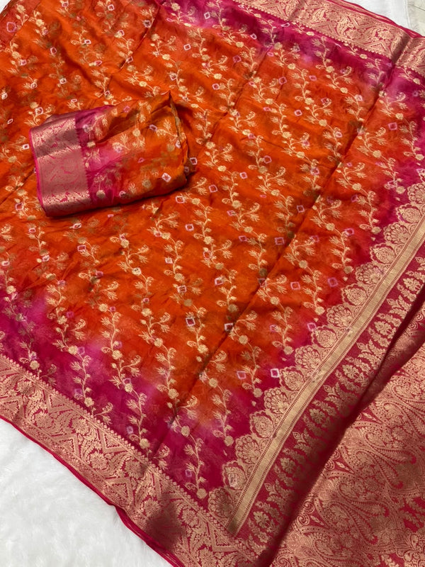 khadi georgette saree