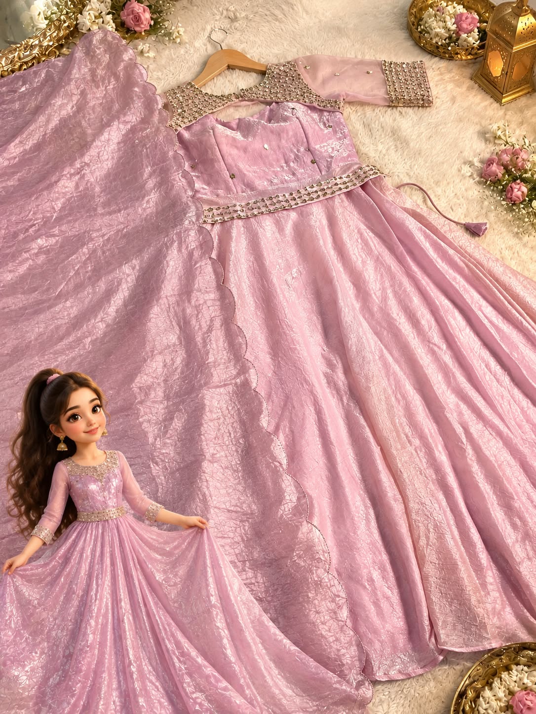 partwear long frock