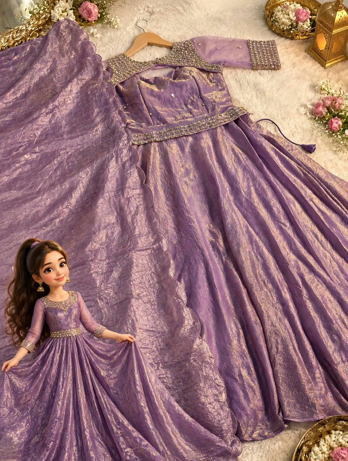 partwear long frock