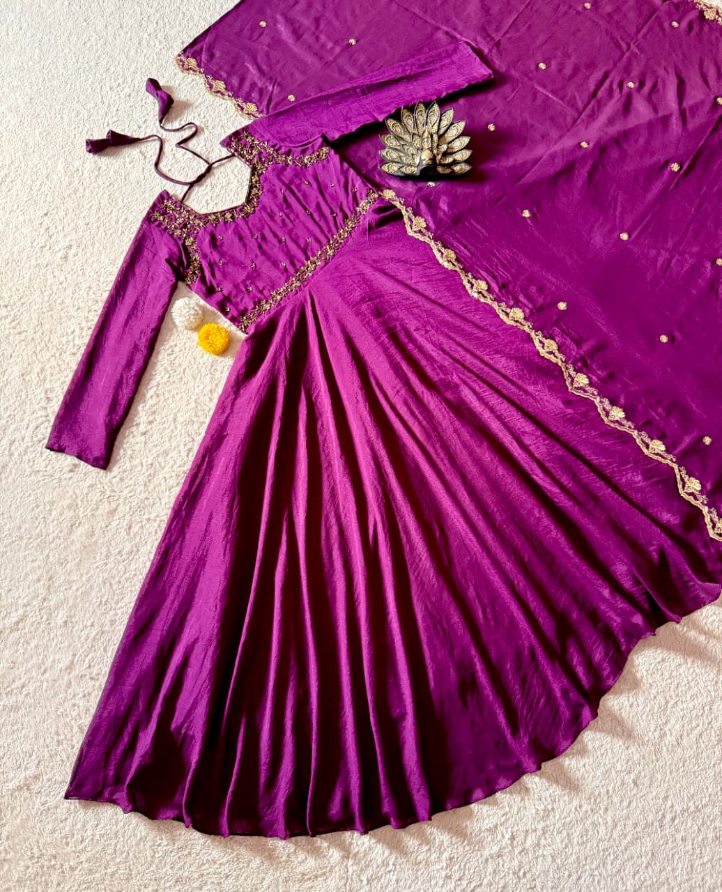 maggam work anarkali