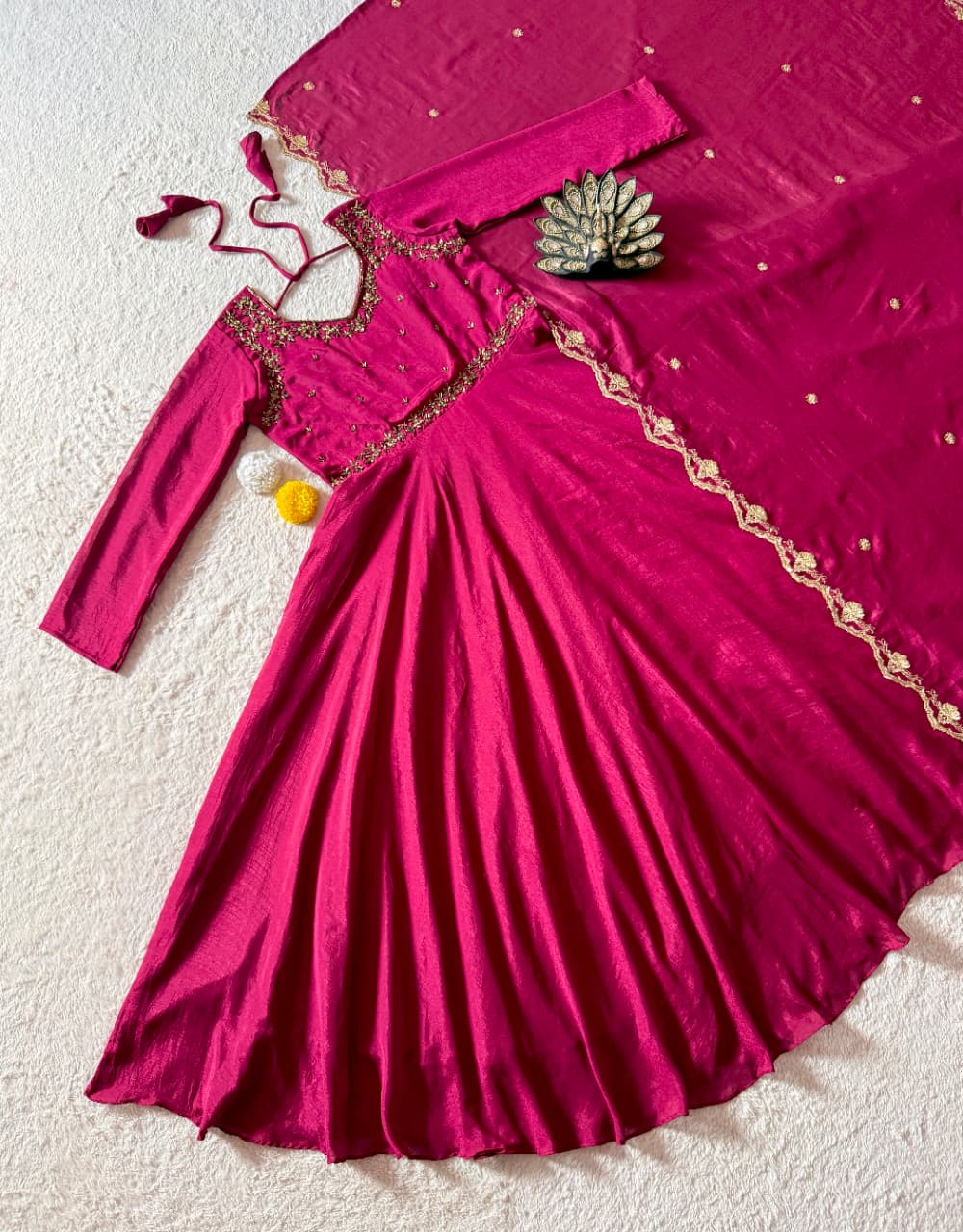 maggam work anarkali
