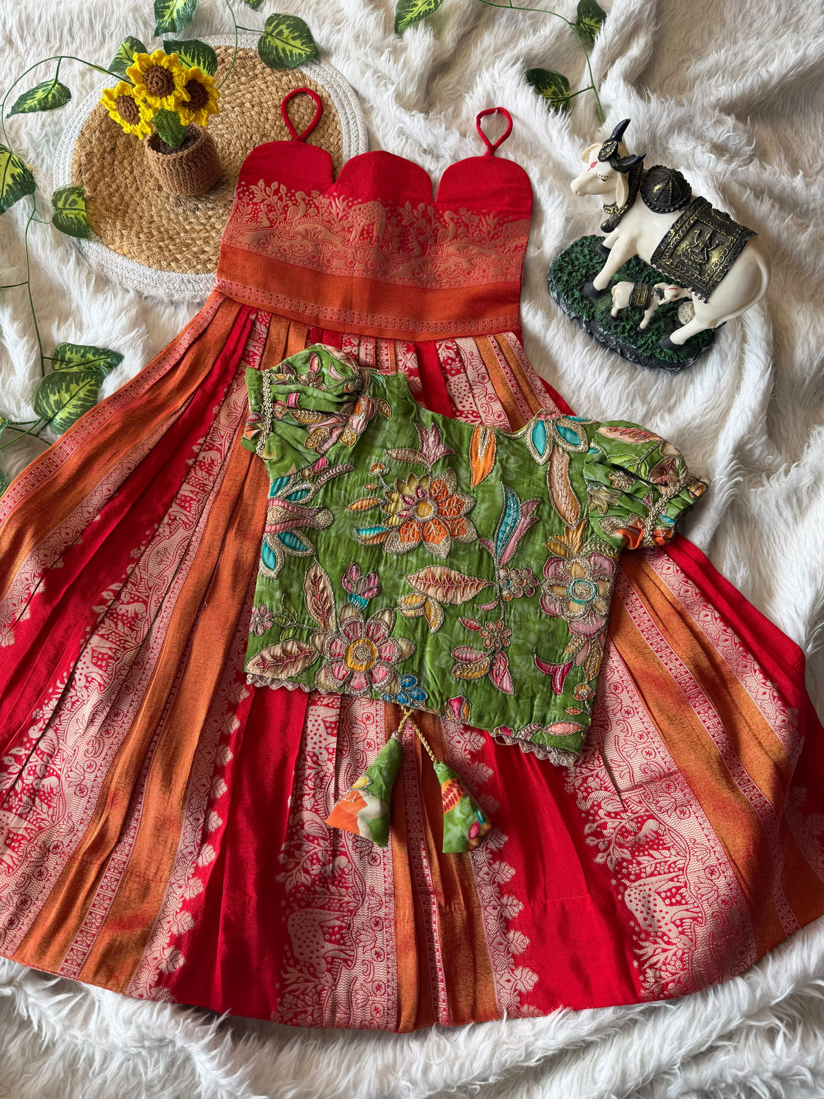 viscouse gown with coat