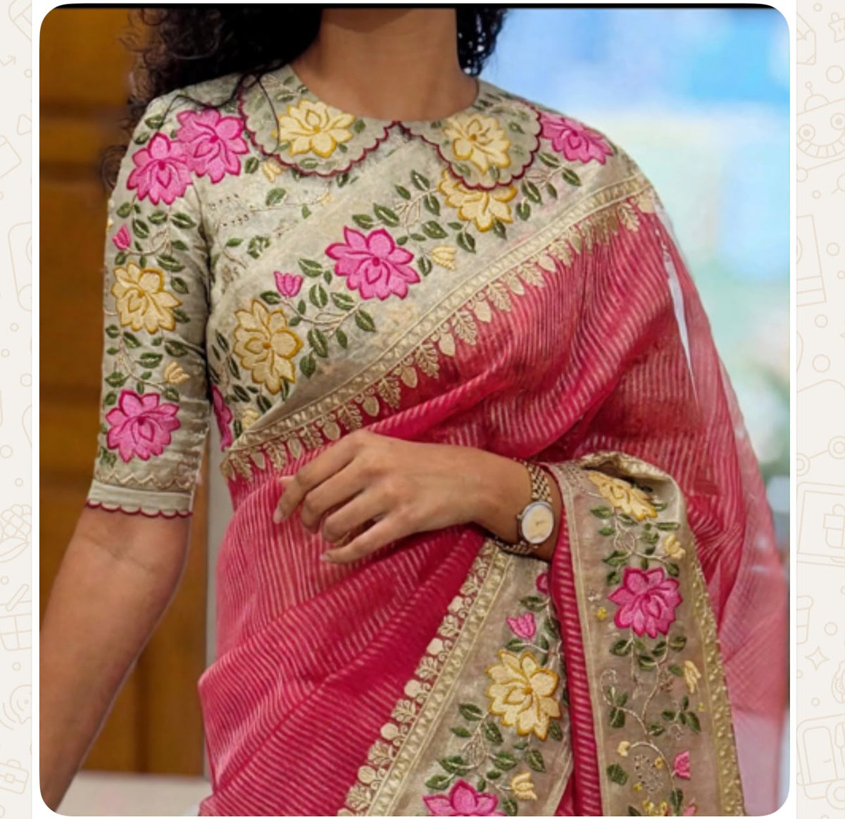 tissue organza designer saee