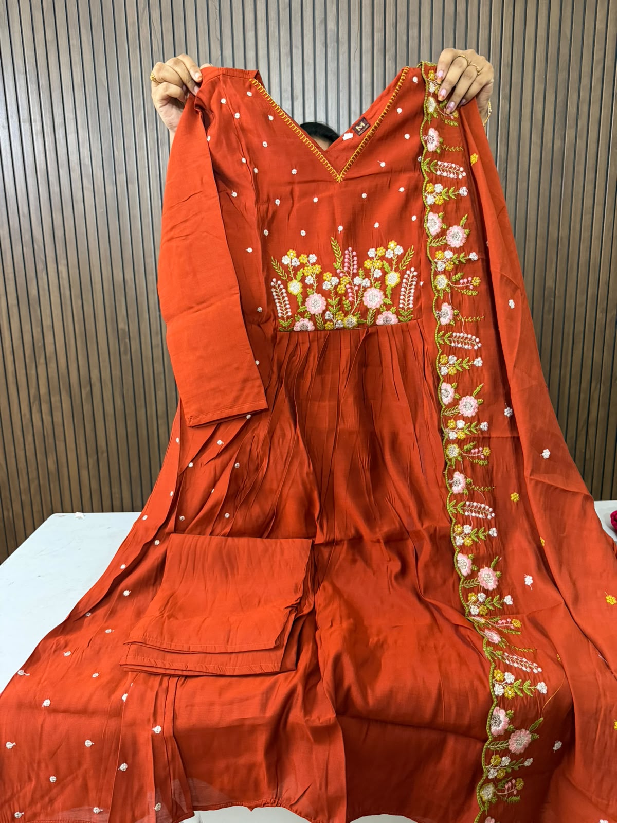 PREMIUM MUL CHANDERI 3-PIECE SET