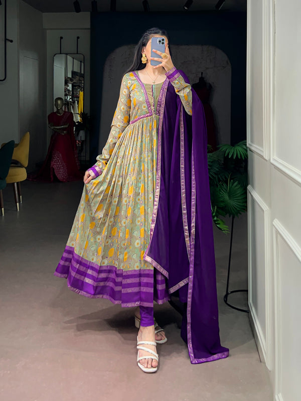long frock with dupatta