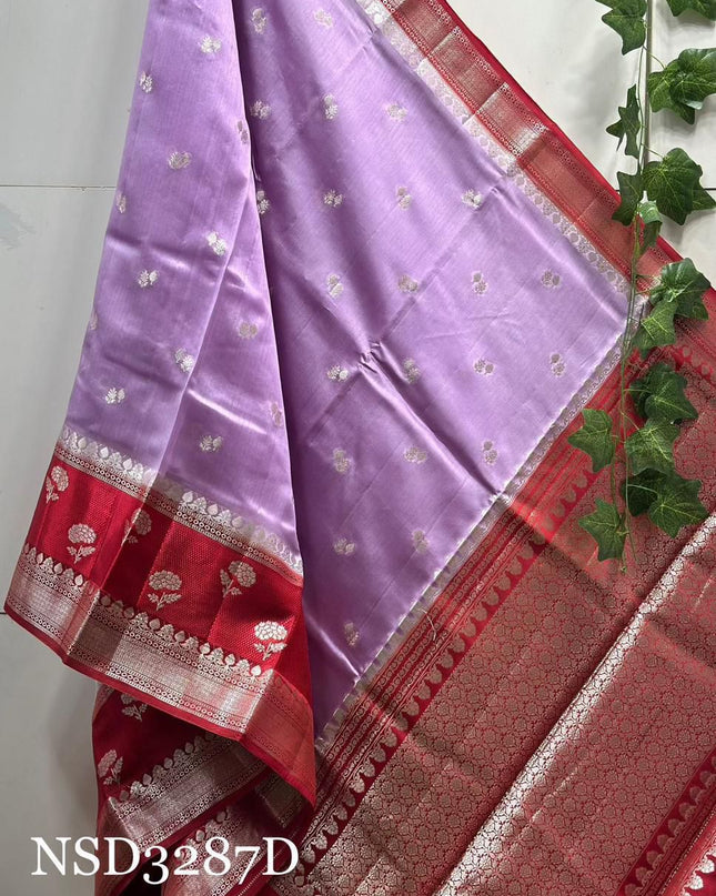 Banarasi handloom row mango silk dyble fabric Sarees