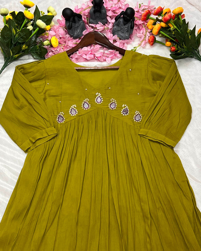 Pure Soft Mul Cotton Maggam work Kurti Collection