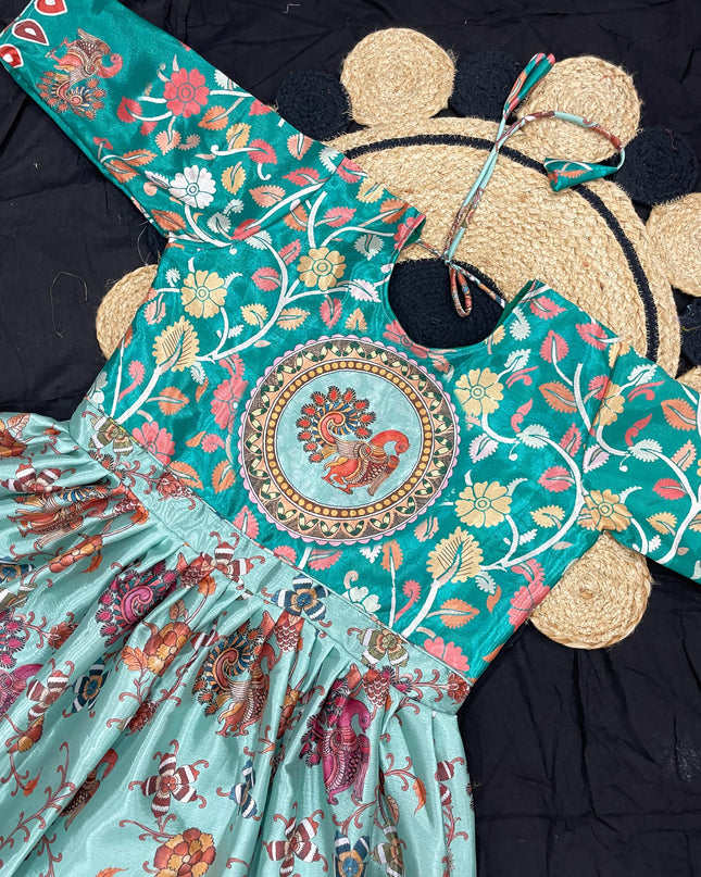 Premium Kalamkari Digital Printed Gown