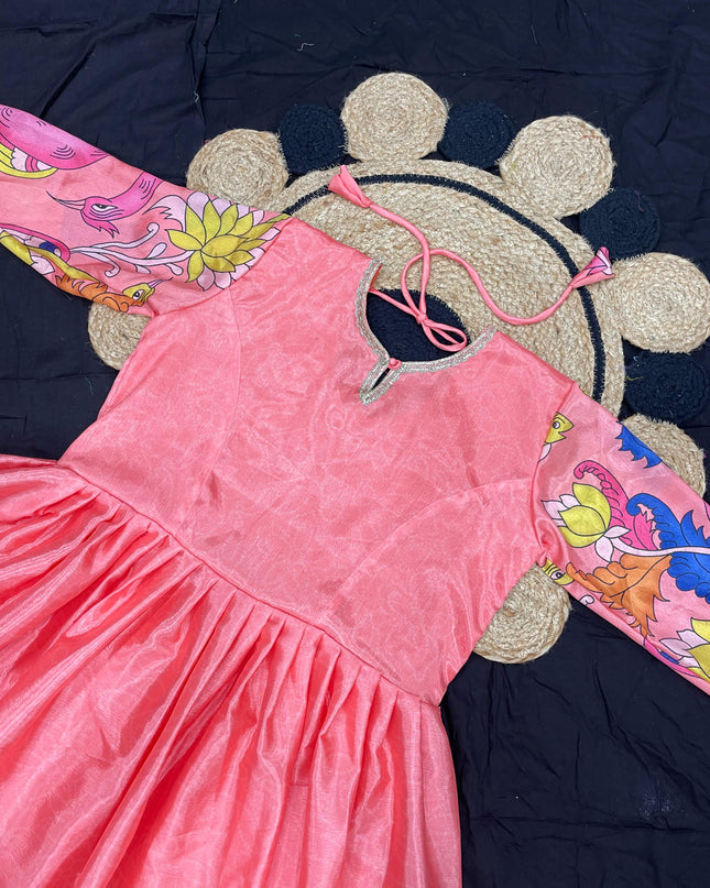 Premium Kalamkari Digital Printed Gown