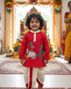 Deep red / 6-12 Months