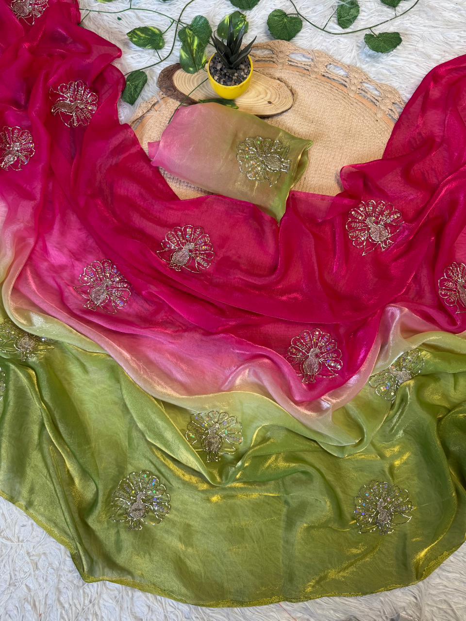 Dual Shade Sarees