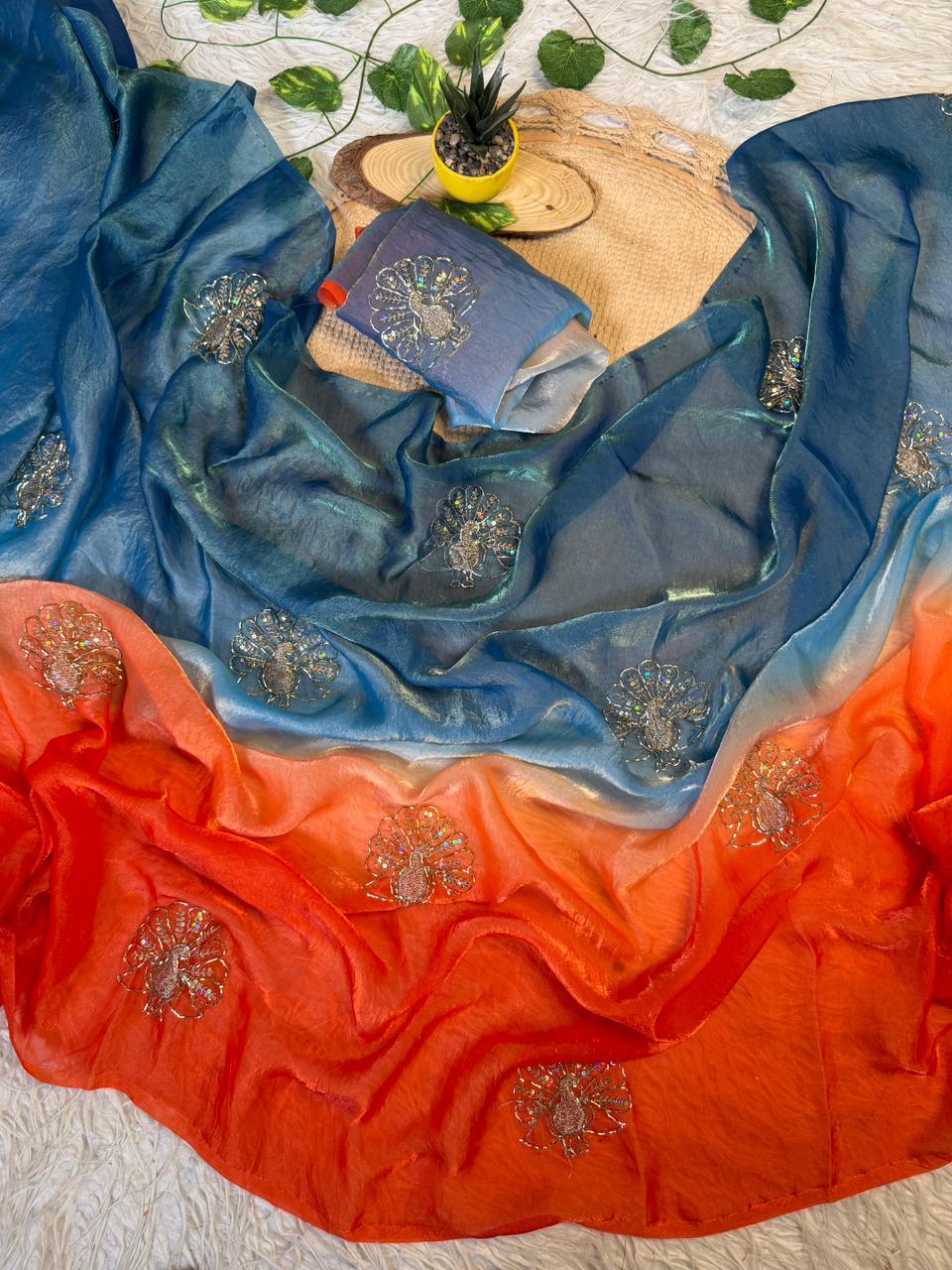 Dual Shade Sarees