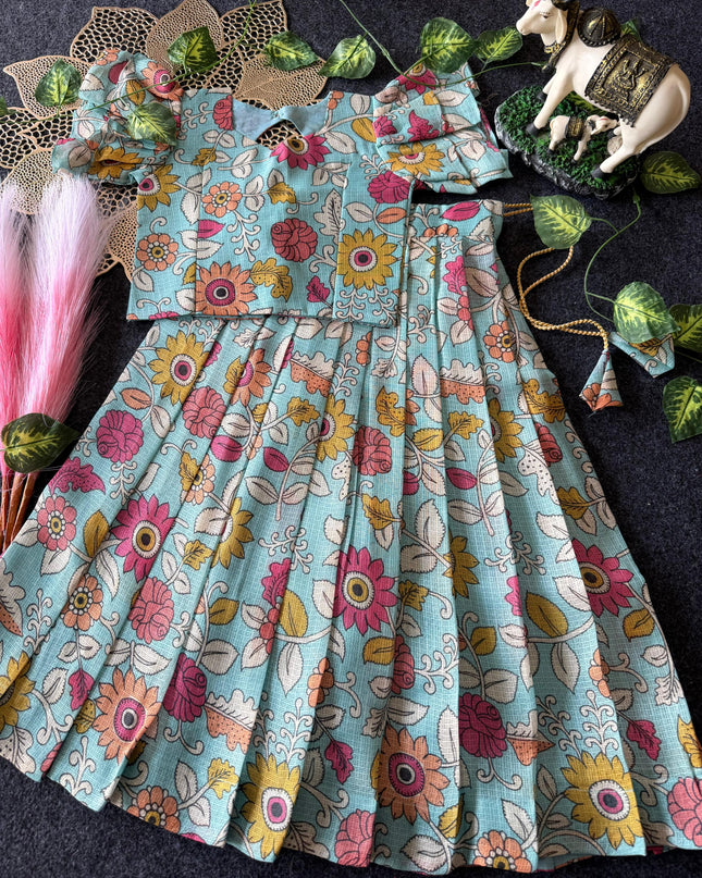 kids kota kalamkari croptop