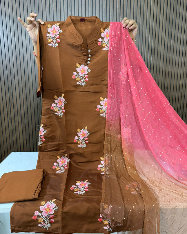 Chinese collar 3 piece sets