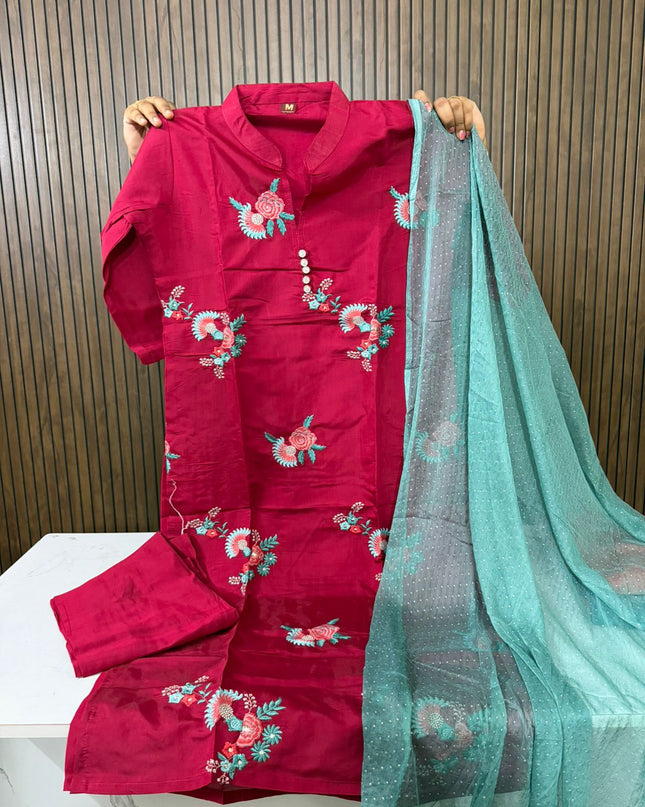 Chinese collar 3 piece sets