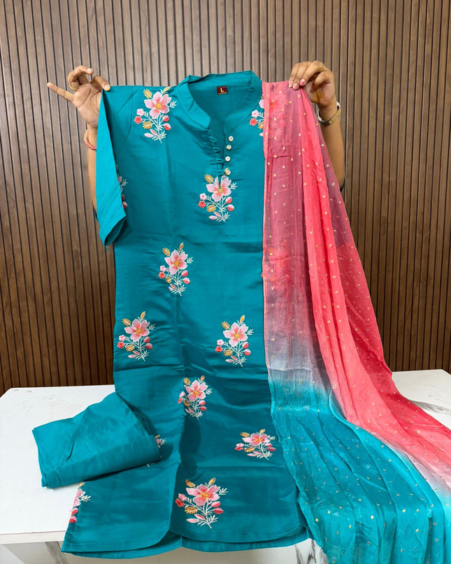 Chinese collar 3 piece sets