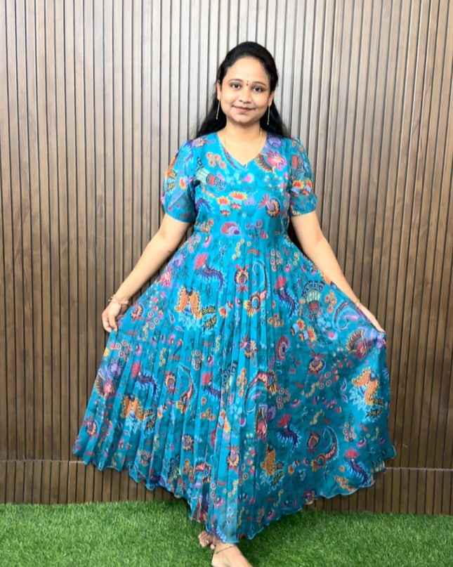 Imported Shimmer Georgette Frocks