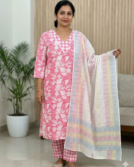 Khadi Cotton 3 Piece Sets