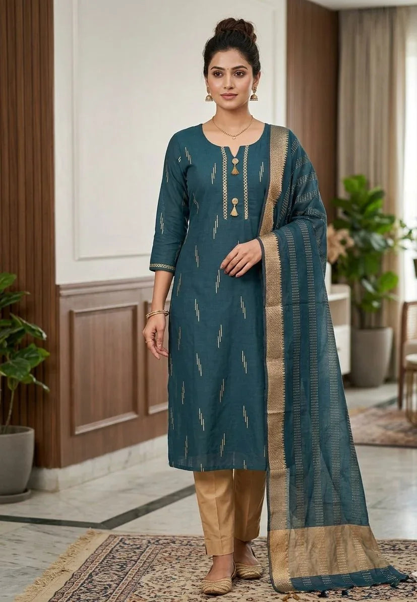 Khadi Cotton 3 Piece Sets