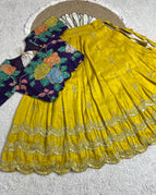 yellow with voilet / 6 months