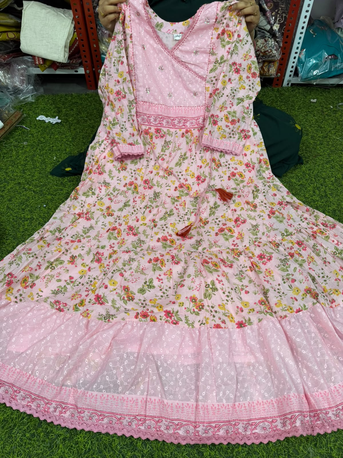 Premium Mul Cotton Hakoba Kalamkari Frock